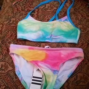 Addidas two piece tie dye new with tags